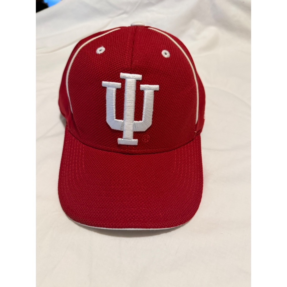 Adidas Indiana University Hoosiers Fitmax 70 Hat Red White NCAA Mens L/XL
